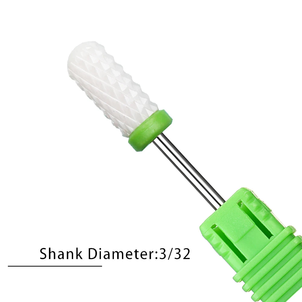 Nail Drill Bits Flame Ceramic Cutters for Manicure Electric Pedicure Nail Bits Gel Polish Remover Files Burr Nail Accessories