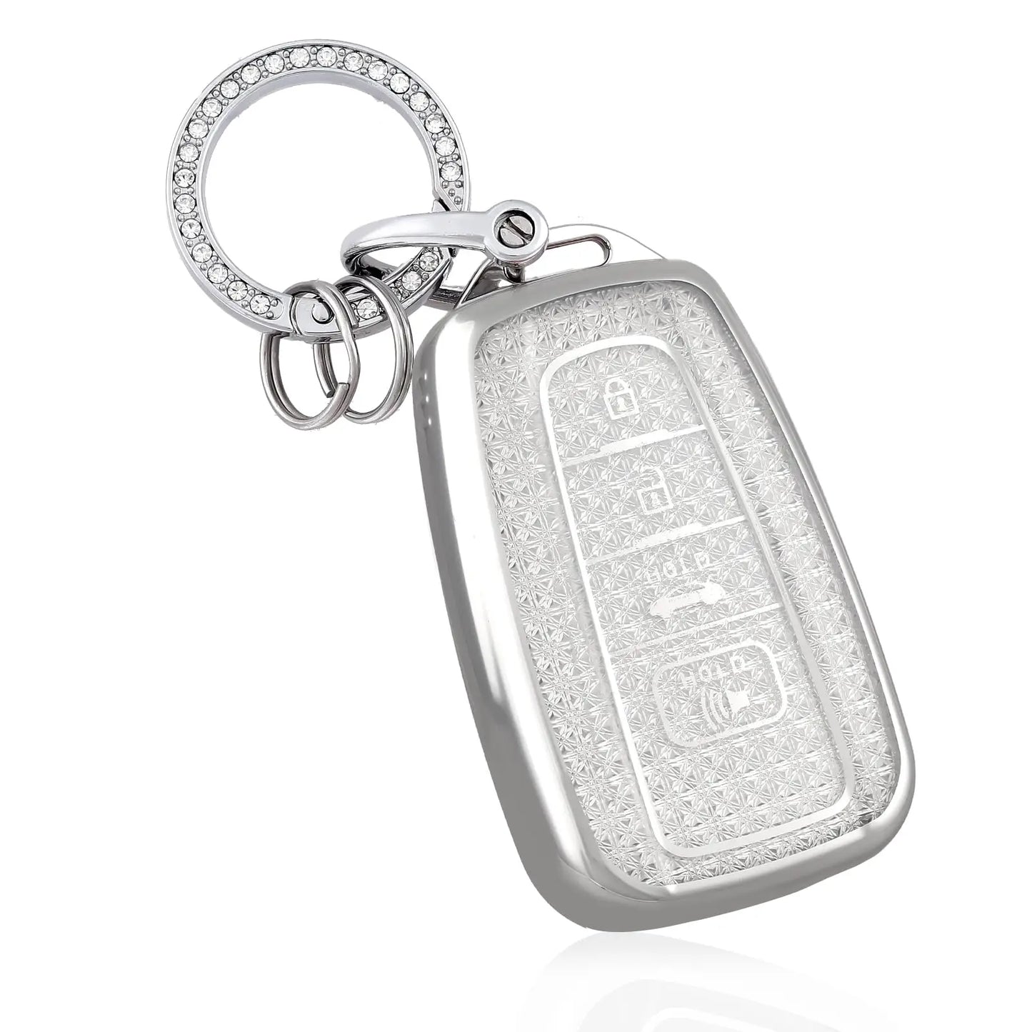 for Toyota Key Fob Cover with Bear Keychain Soft TPU Key Case Protection For Toyota RAV4 Camry Corolla 4Runner Highlander Prius