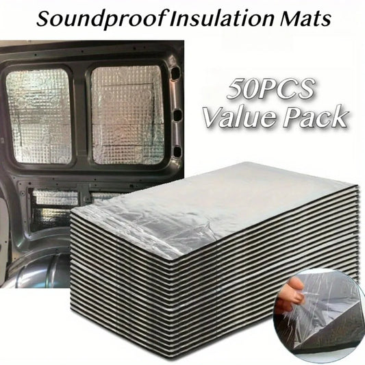 Car Soundproofing and Heat Shield Pads - 50 Pack Value Set