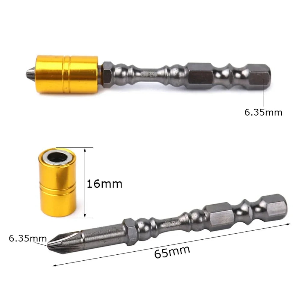 TINSOL Strong Magnetic Phillips Screwdriver Bit Set 65mm Drywall Plasterboard Electronic Screwdriver Bits for Electric Drill DIY