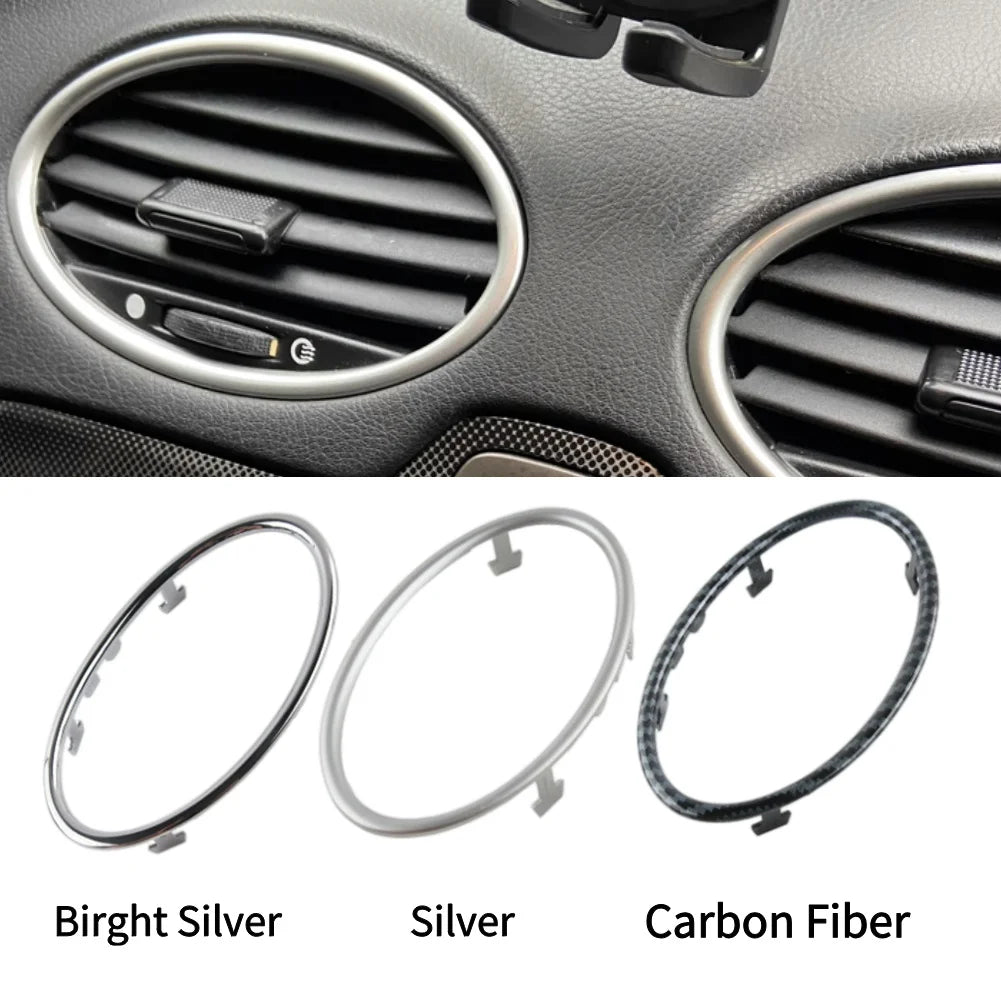 1PC/4Pcs for Ford Focus 2 MK2 2005-2013 Auto Accessories Car Air Conditioning Trim Outlet Decoration Circle Ring Sticker