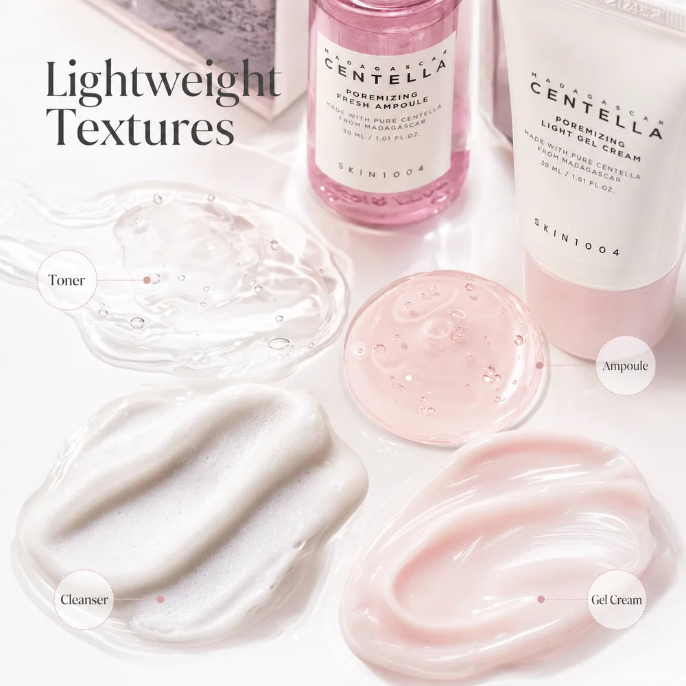 Centella Hyalu-Cica Travel Kit — 4pcs Toner, Serum & Cream Set
