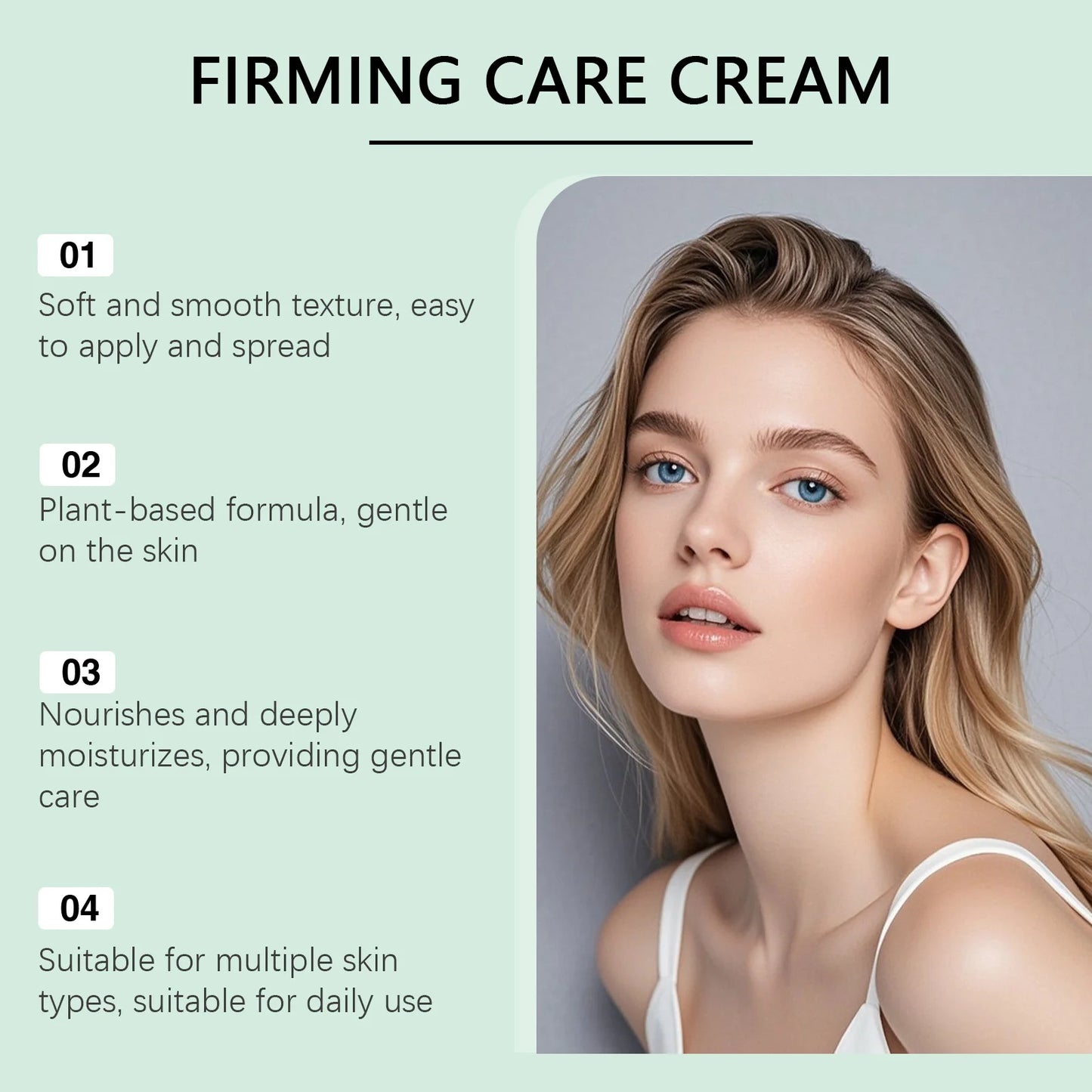 Firming Care Cream 50ml Enhance Skin Elasticity Brighten Skin Tone Smooth Lightweight Non-Greasy Moisturizer Skin Care