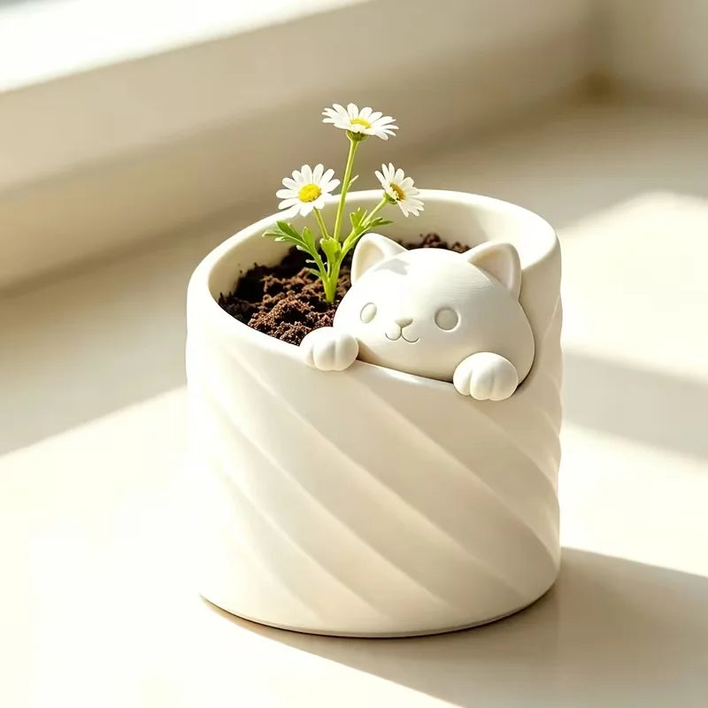 Cat-Shaped Wall Kitchen Organizer - Hooks & Spice Shelf – photo 4