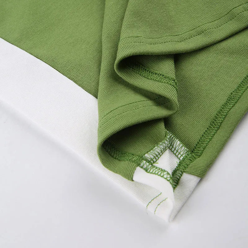 2026 Summer Casual Cami Backless Y2k Vintage Tank Top WomenSleeveless Knitted Crop Tops Green Sexy Basic Patchwork