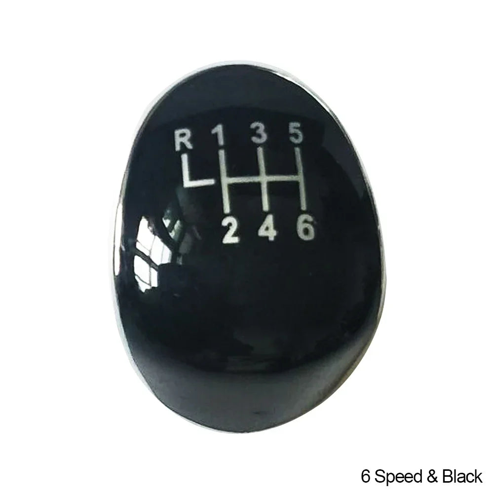 Car Gear Shift Knob Cap Top Cover Emblem 5/6Speed for Ford Focus MK2 MK3 Fiesta MK7 Transit Connect Kuga C-max FL B-max S-max
