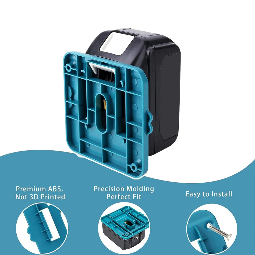 5PCS Battery Holder for Makita 18V Li-ion Battery Tools Machine Holder Storage Rack Wall Mount for BL1860 BL1850(No Battery)
