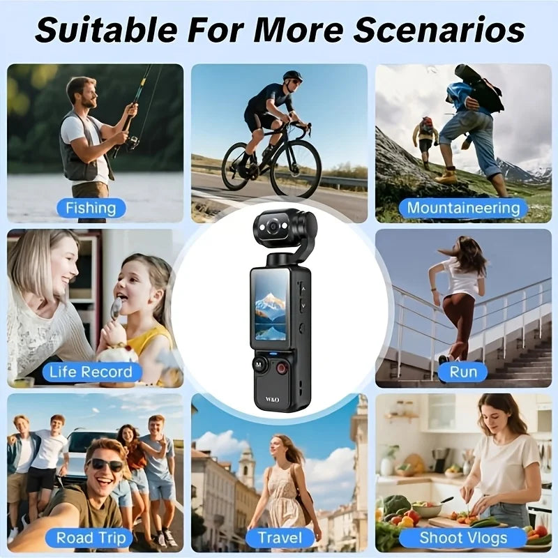4K Ultra-Light Sports Camcorder with Tripod & 32GB Memory