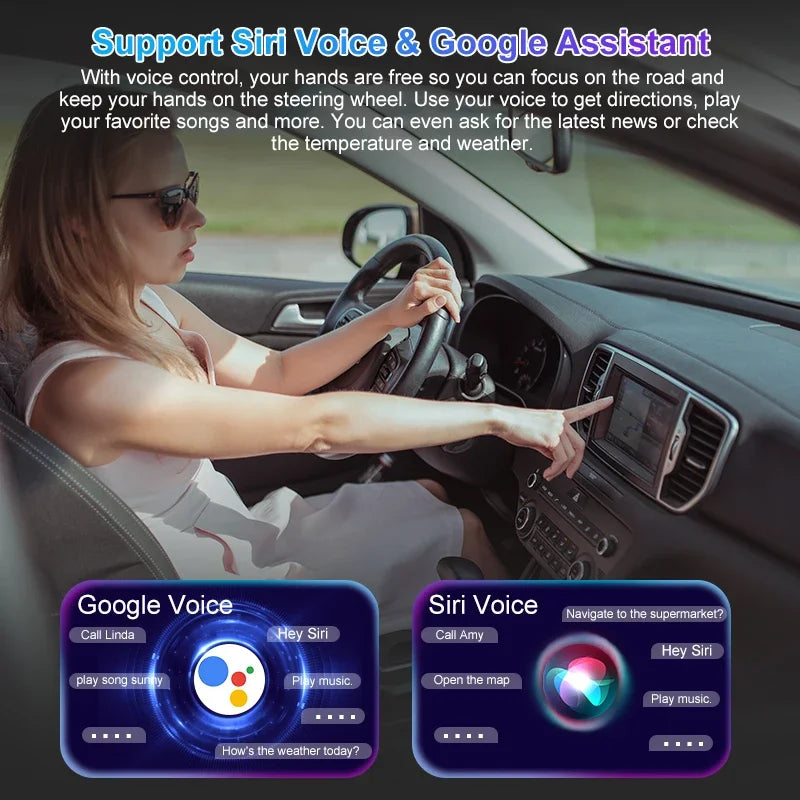 Kowankit 4+64G Android 14 Wireless CarPlay AI Box — 5-in-1 Smart Media Adapter with Android Auto & HDMI