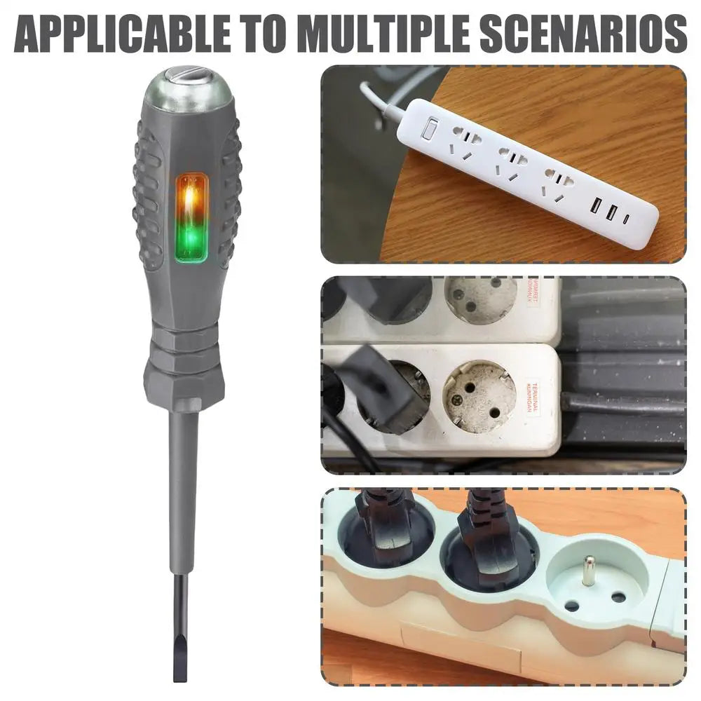 Intelligent Voltage Tester Pen Electricity Tester Screwdriver Magnetic Voltage Tester Screwdriver Detector With Light Display