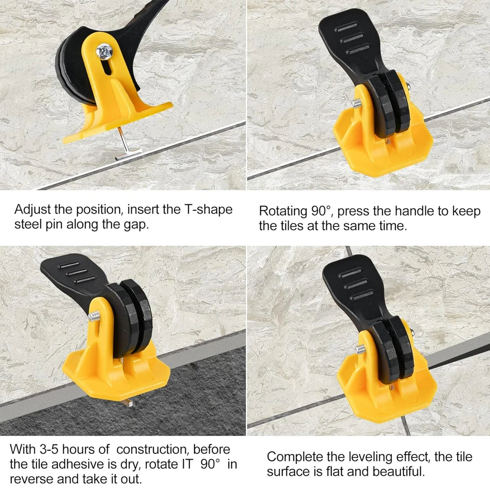 Tile Leveling System Clips, 50 Pieces