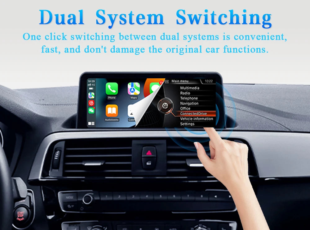 AUTOTOP 10.25" 1920*720 Car Replacement Radio Display for BMW 1 2 series F20 F21 F22 NBT 2026-2026,Wireless CarPlay Android Auto