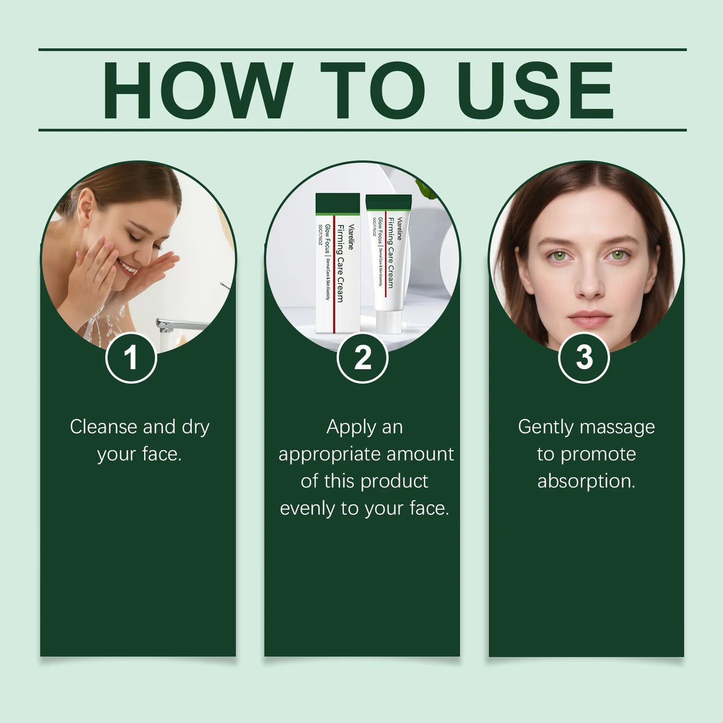 Firming Care Cream 50ml Enhance Skin Elasticity Brighten Skin Tone Smooth Lightweight Non-Greasy Moisturizer Skin Care