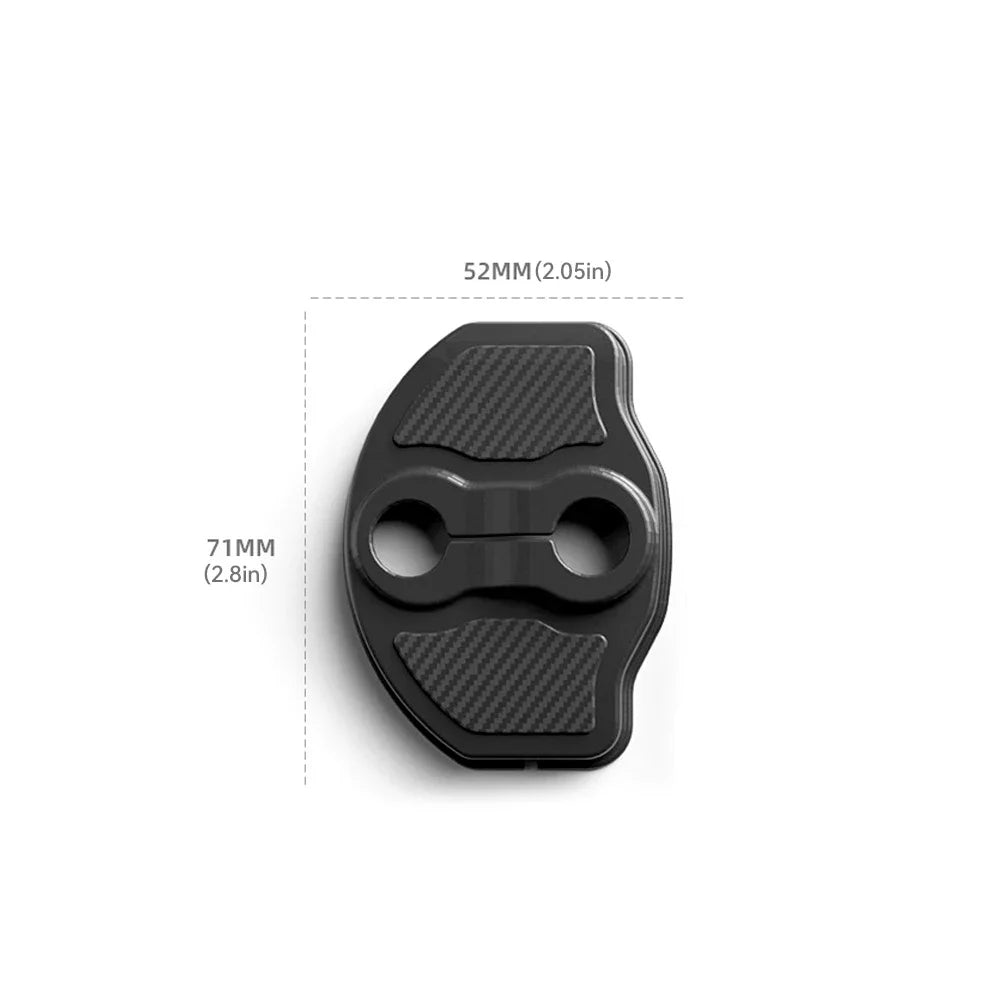 4pcs Car Door Mute Damping Cushion Silicone Door Lock Buckle Cover for Tesla Model Y Model 3 2017-2023 MODEL 3 Highland 2024