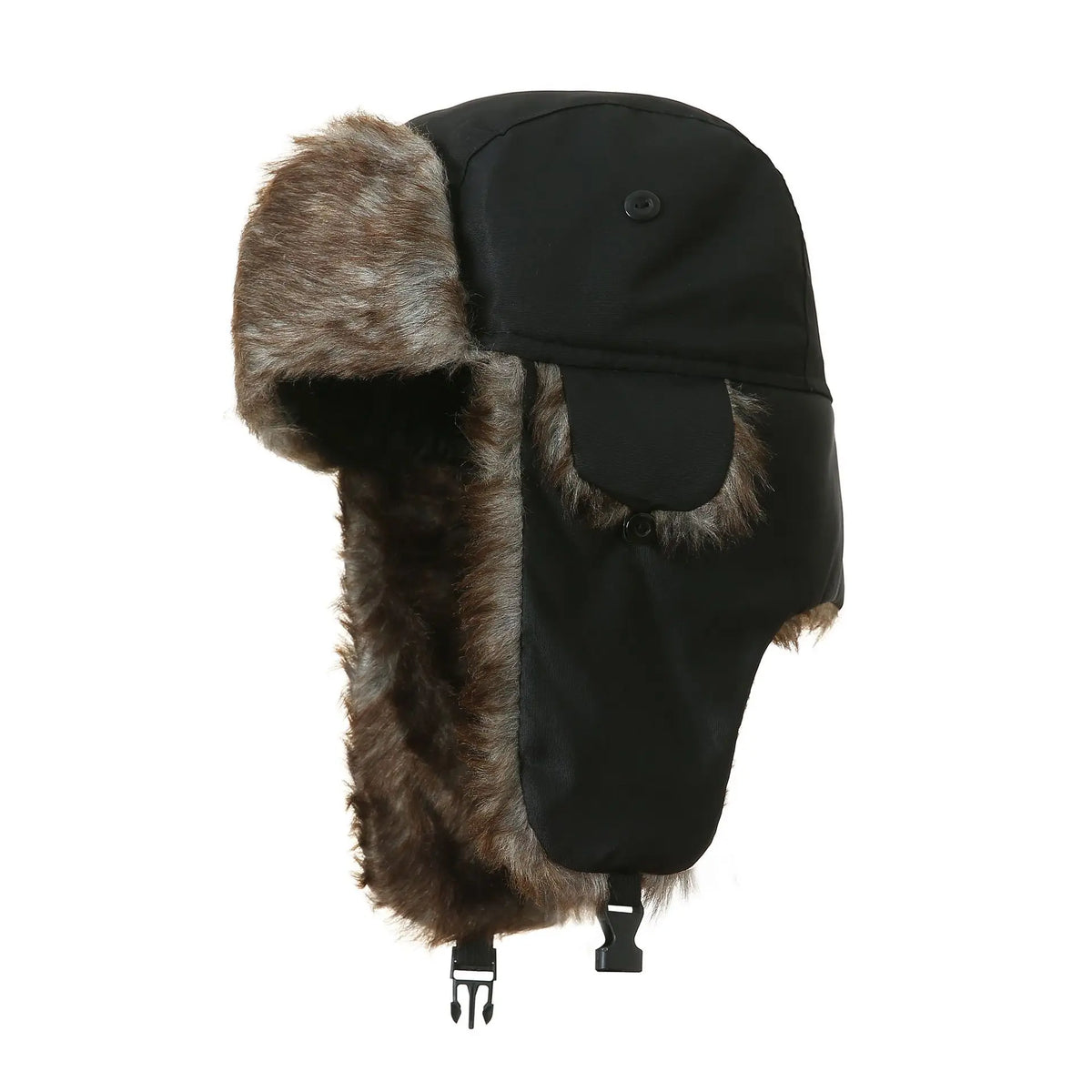 Faux Fur Trapper Hat with Ear Flaps, Ushanka