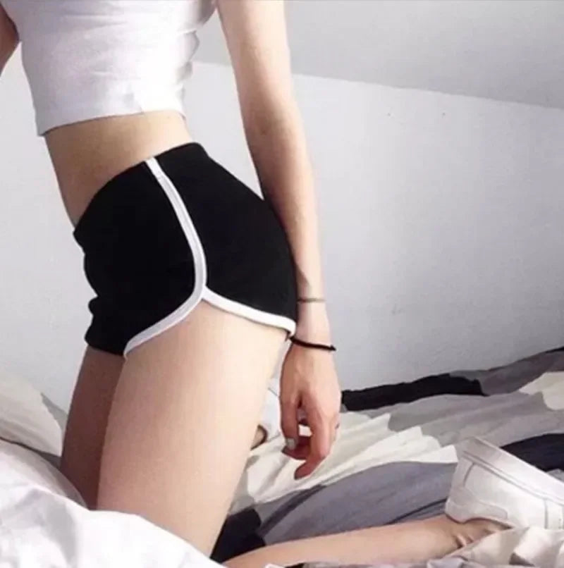 Women's High-Waist Fitness Sports Shorts – Yoga Running Cycling Hot Pants | S–XXXL (12 Colors)