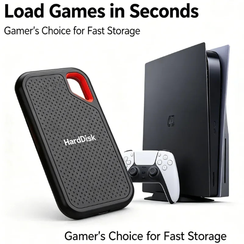 Ultra Thin Portable External SSD Solid State Drive | USB 3.1 Type-C