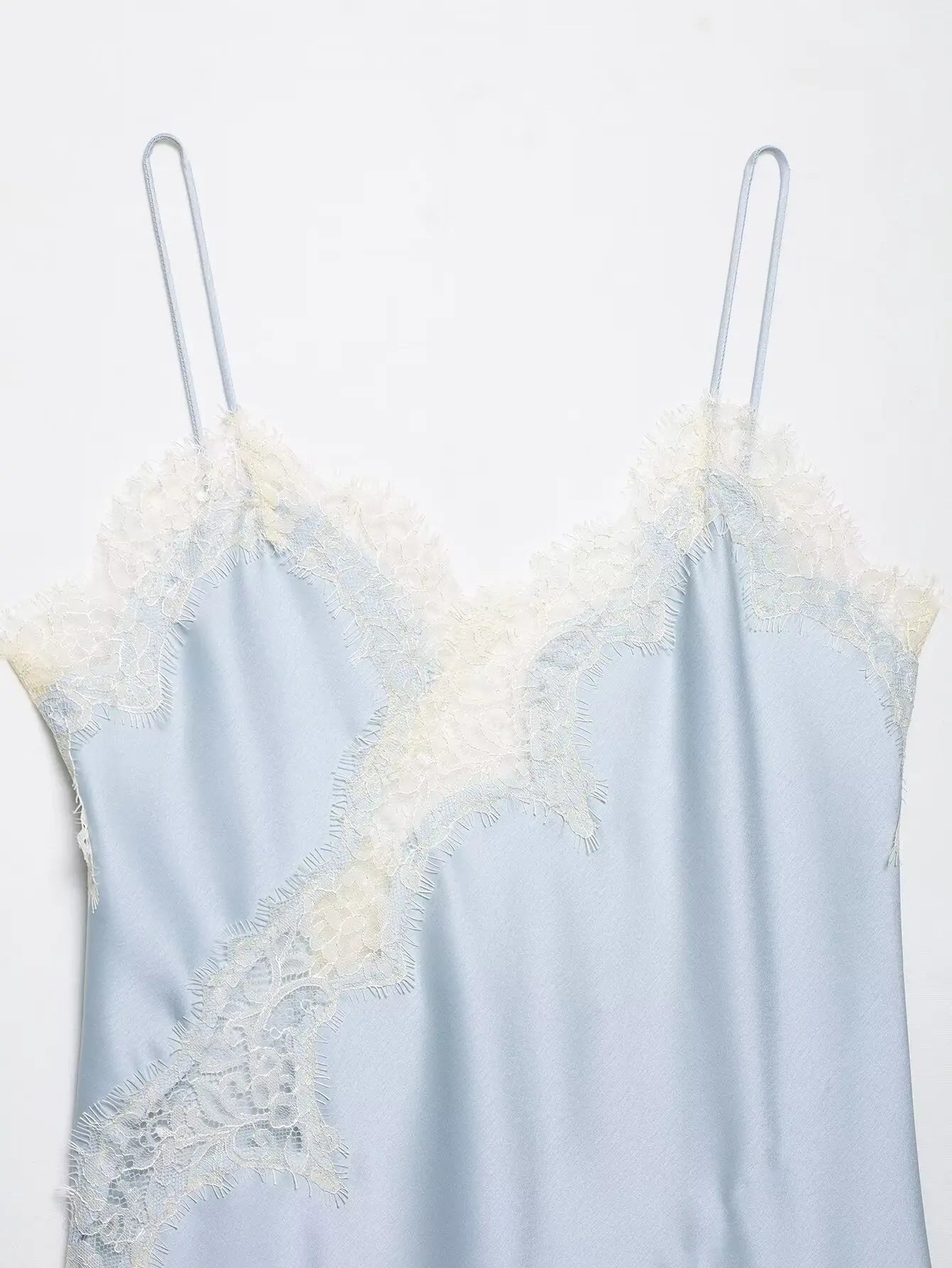 HH Sexy Women Asymmetrical Lace Slip Tops Summer Female Backless Sleeveless Off Shoulder Underwear Tanks Elegant Beach Camisole