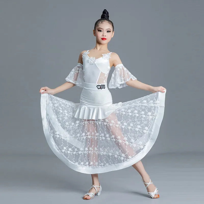 Girls national standard modern dance dress