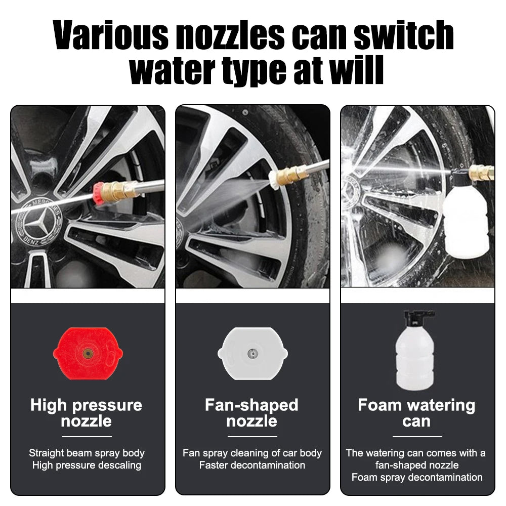 300W Cordless Pressure Washer — 60Bar Foam Car Wash Machine