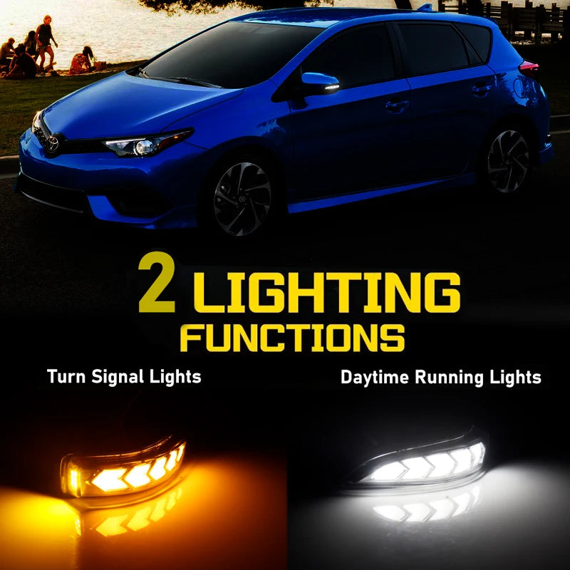 For Toyota AQUA COROLLA AXIO FIELDER AURIS PREMIO ALLION PRIUS C VITZ LED Dynamic Turn Signal Light Rearview Mirror Indicator