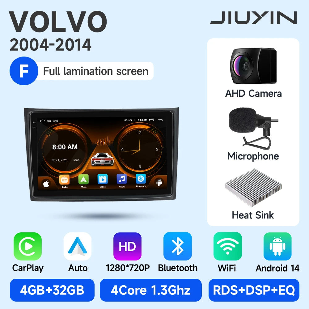Android Car Stereo for Volvo XC90 (2004–2014) — Octa-Core, GPS Navigation, WiFi, Rear-Camera Ready