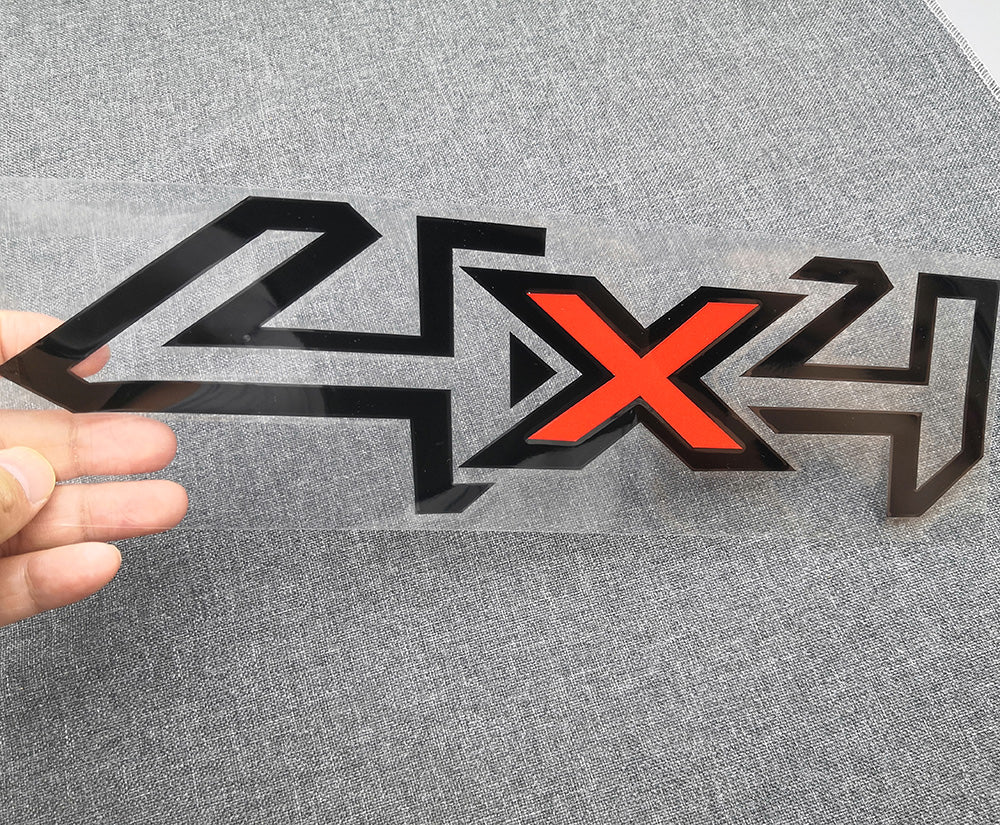 4x4 Letter Graphics Vinyl Decal — Universal Fit for Pickups & Trucks