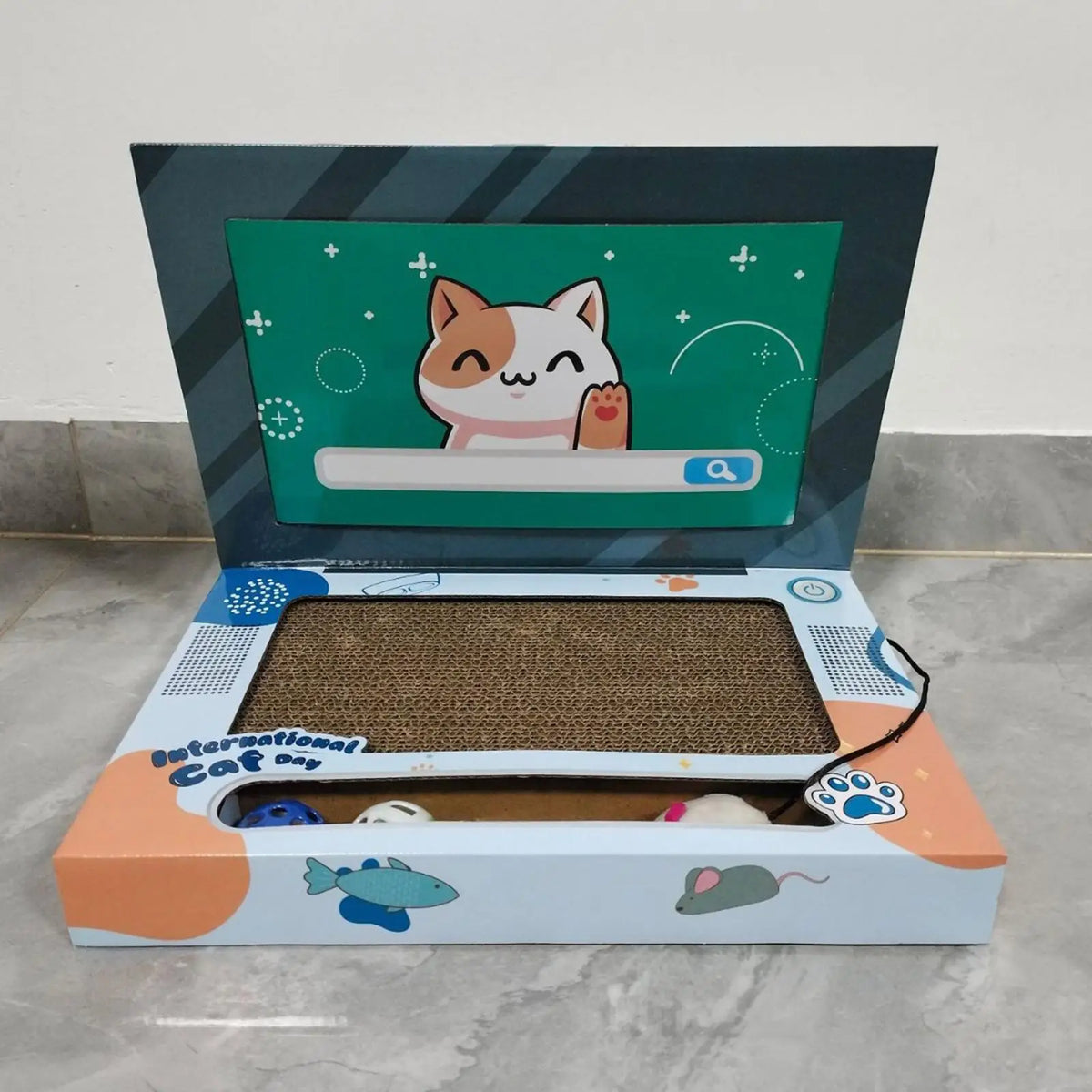 Cat Laptop Scratcher Cat Laptop Toy Kitten Toy Cat Interactive Toy Cat Bed Cat