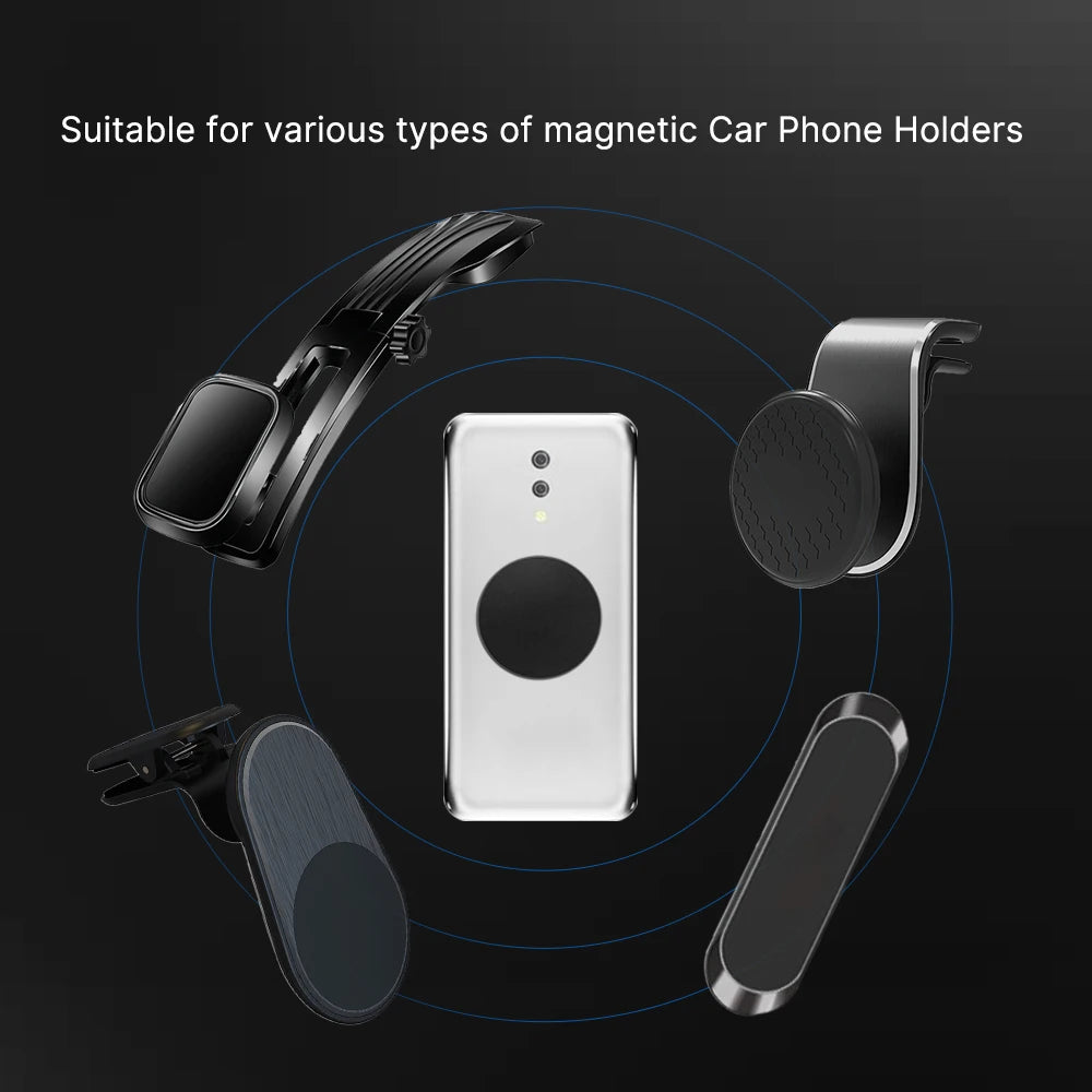 Metal Plate For Car Phone Holder Magnetic Universal Iron Sheet Disk Sticker Mount Mobile Phone Magnet Stand For IPhone