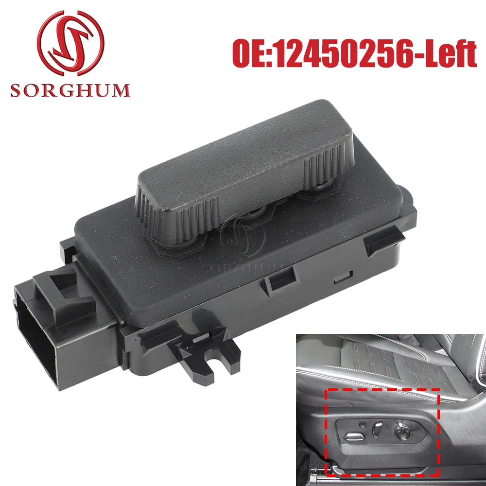 SORGHUM Power Seat Adjustment Switch Front Left Driver Side 12450256 for 1999-2007 Chevrolet Silverado GMC Sierra YUKON XL 1500