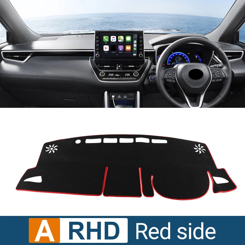 For Toyota Corolla Cross XG10 2021 2022 2023 2024 2025 Hybrid Car Dashboard Sun Shade Cover Instrument Desk Non-slip Accessories