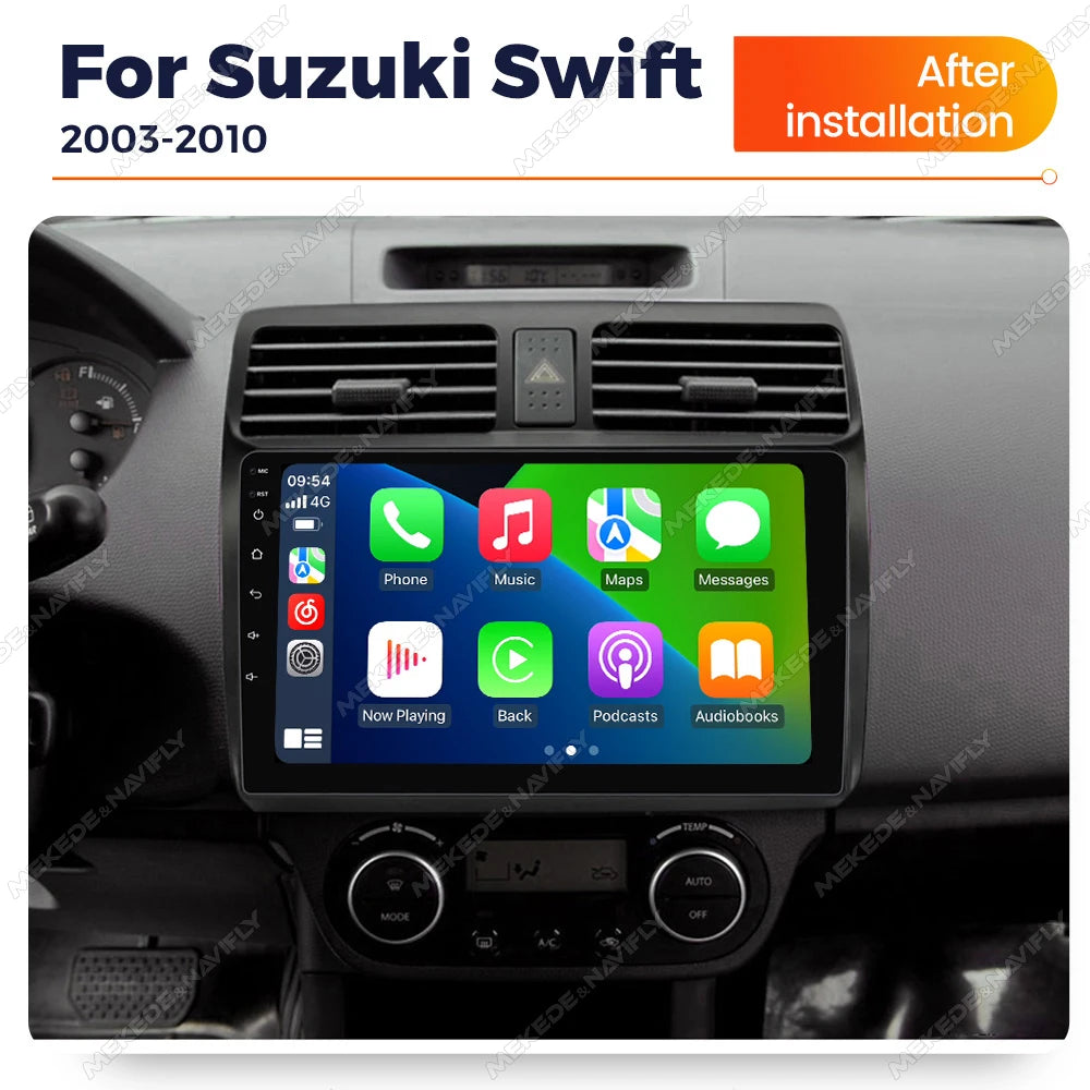 2din Android 14 Car Radio for Suzuki Swift 2003-2010 Multimidia Player Intelligent Car Audio System Wireless CarPlay Auto WIFI