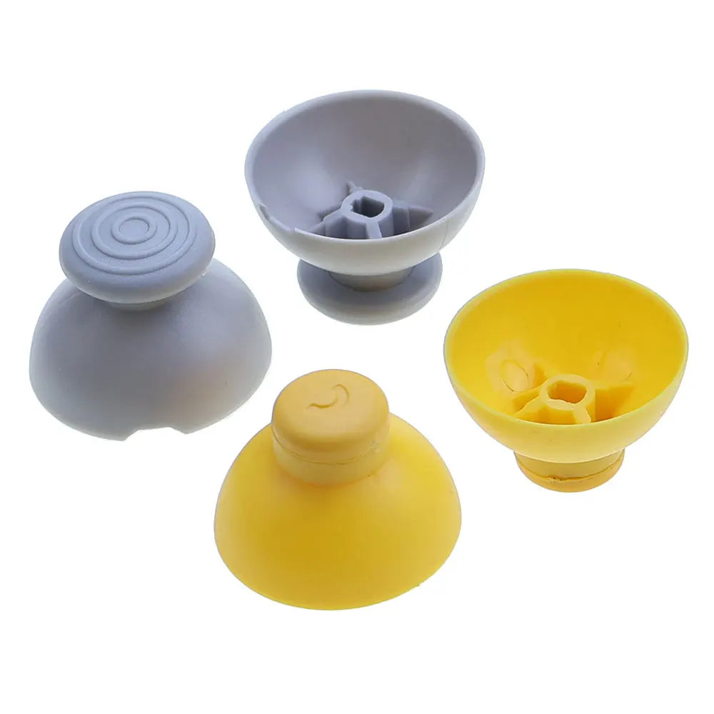 Replacement 3D Analog Joystick Repair Par For GameCube NGC GC Controller Gray Yellow Left Right Analog Stick Thumb Cap Buttons