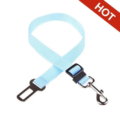 Dog Car Seat Belt Safety Protector – Adjustable Pet Travel Harness Leash & Collar Clip | Universal Fit