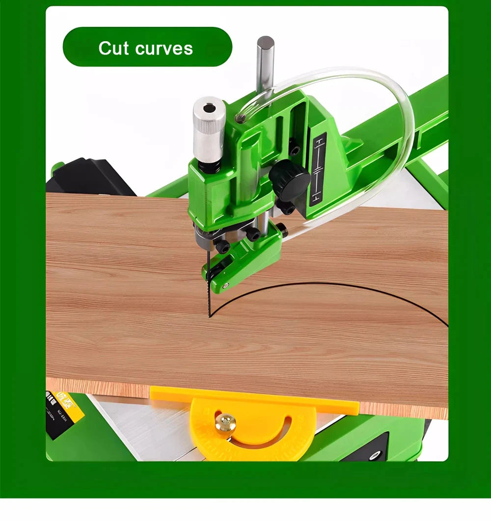 Desktop Curve Saw Desktop Scroll Saw for Precise Curve Cutting Table-mounted Curve Cutting Saw Jigsaw Table Saw Bench Curve Saw