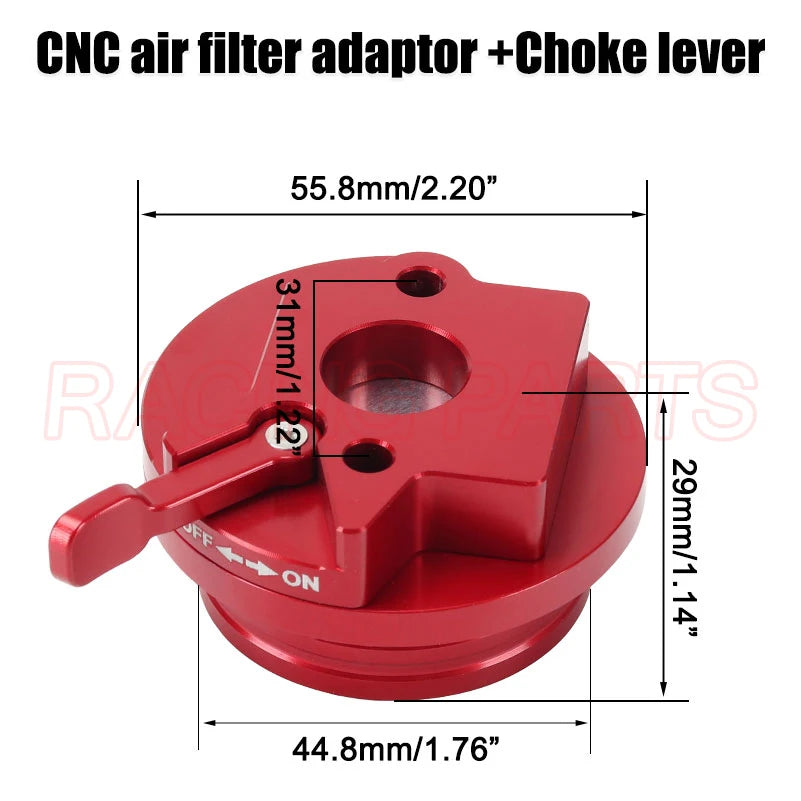 Upgrade Carburetor Air Filter Adapter Compatible with 2 Stroke 43cc 47cc 49cc Gas Scooter ATV Quad Pocket Bike