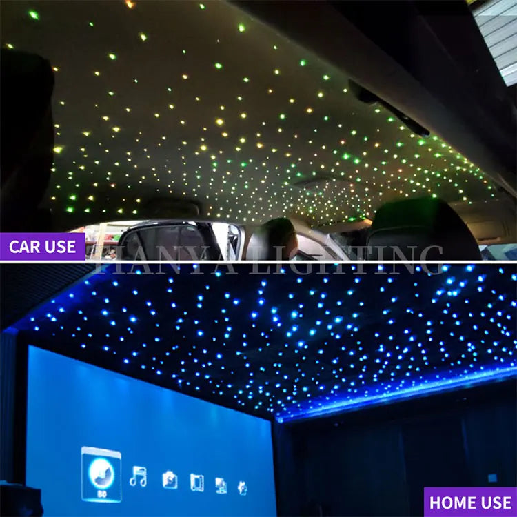 16w Twinkle LED Car Starry Sky Light Roof Star Night Lights Interior Starry Sky Ceiling Auto Interior Stars Fiber Optic Lamp