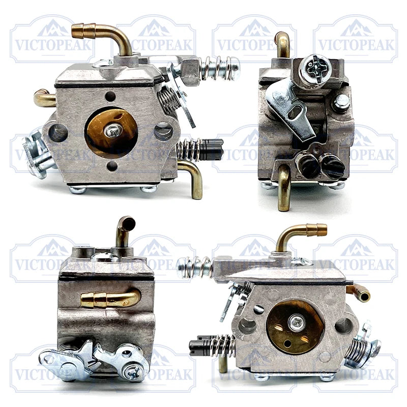 Automatic Carburetor with Copper Elbow for Chinese Petrol Chainsaw 45cc 52cc 58cc