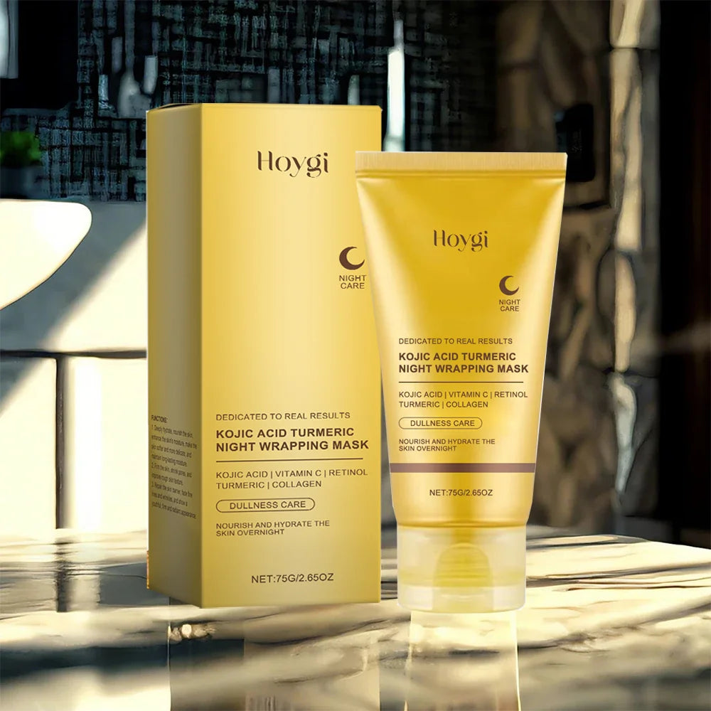 Turmeric Deep Collagen Mask Peel Off Mask Face Anti-Wrinkle Lifting Korean Skin Care Masks Skin Firmness For Nighttime Care, women