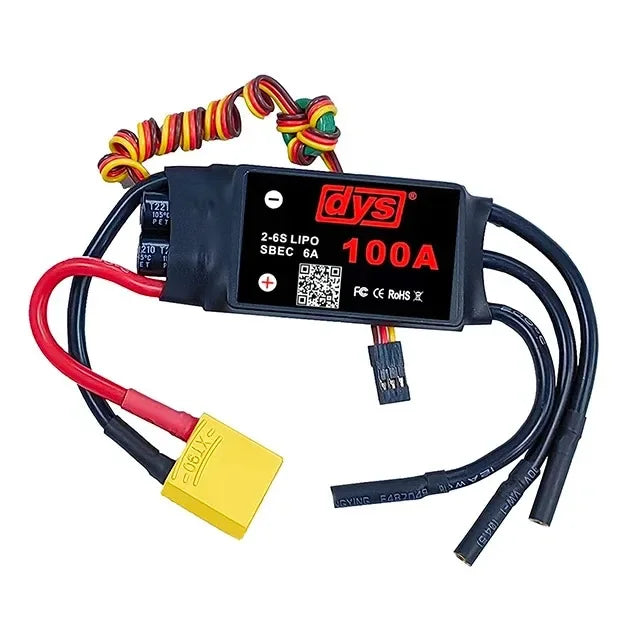 DYS 12A 20A 30A 40A 50A 60A 80A 100A 2-6S Brushless ESC With 5V/6A BEC For RC fixed-wing aircraft helicopter
