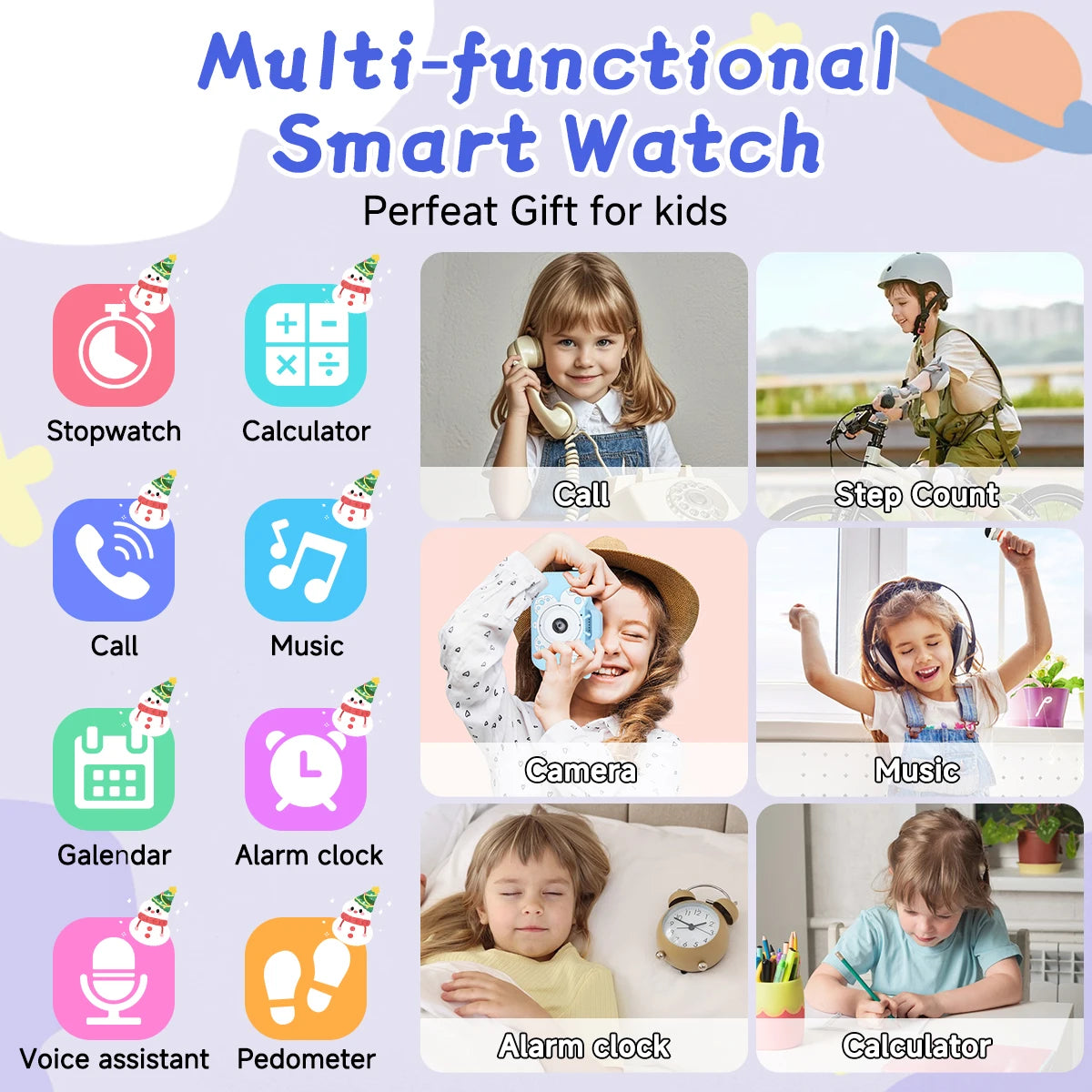 NEW Hot Smart Watch 1.83''HD Screen Camera Music Control Multi-mode Sports Bluetooth Call for Android/IOS 2026 Kids Gift Choice