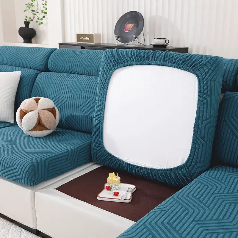 Jacquard Sofa Seat Covers Thickened Stretchable Sofa Covers Elastic Sofa Seat Cushion Covers Spandex Furniture Protective Covers