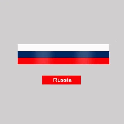 1M Pesonalized Car Sticker ThreeColored For Germany Italy French Russia National Flag Sticker Body Vinyl Decal  Styling Stickers