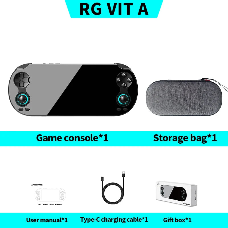 RG VITA / RGVITA Pro Handheld Game Console 5.46'' IPS Touchscreen 5000mAh Video Gaming Player Supports AI Streaming