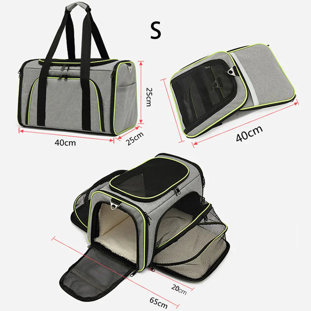 Foldable Pet Carrier Bag - Safety Zip Travel Carrier – photo 5