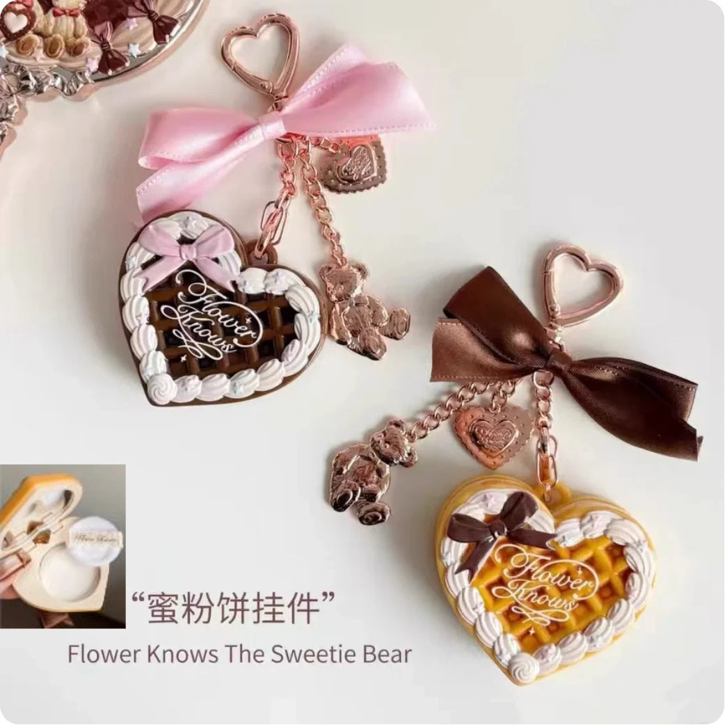 Flower Sweetie Bear Collection Setting Powder 2.5g Pendant Package Hanging Matte Soft Focus Oil Control Makeup Cosmetic