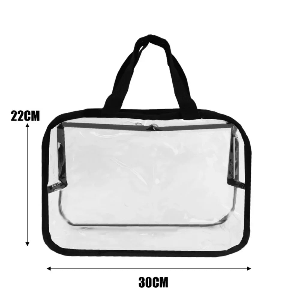 6/1x Large Toys Storage Bag Reusable Clear PVC Bags For Books Building Blocks Organizer Portable Travel Waterproof Container Bag