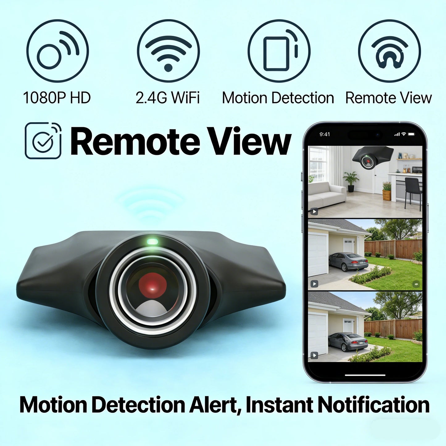 Mini WiFi Camera Module — 1080P DIY Home Security Recorder