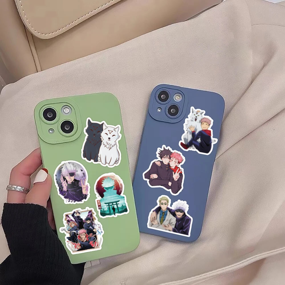 30/60/180pcs Cartoon Jujutsu Kaisen Stickers Cute Decals Toy Stationery Guitar Phone Bicycle Laptop Luggage Car Graffiti Kids