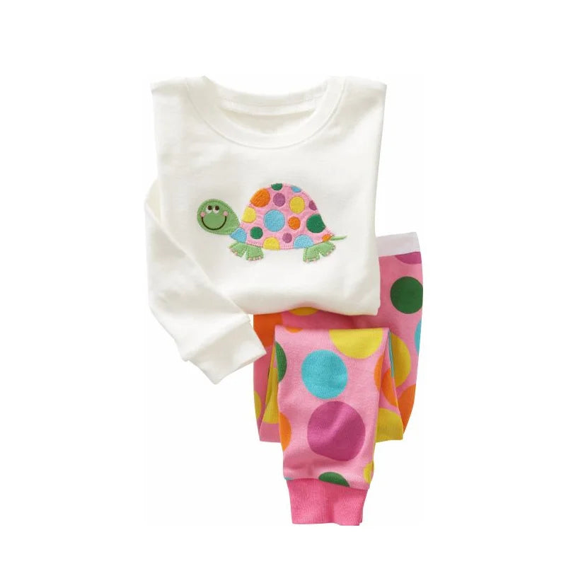 Kids Animal Embroidered Pajama Set - Soft Two-Piece Sleepwear - photo 18